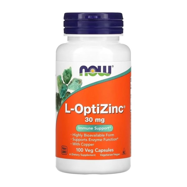 ال اپتی زینک ناو ۱۰۰ عددی Now L-Optizinc 30mg